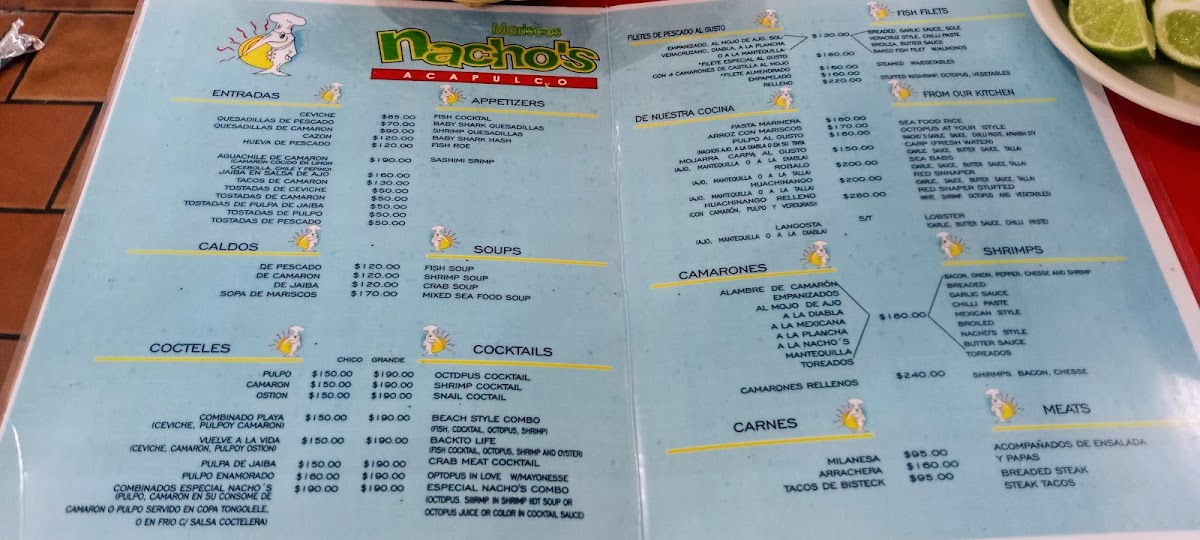Mariscos Nacho's Acapulco Menu - Image 2